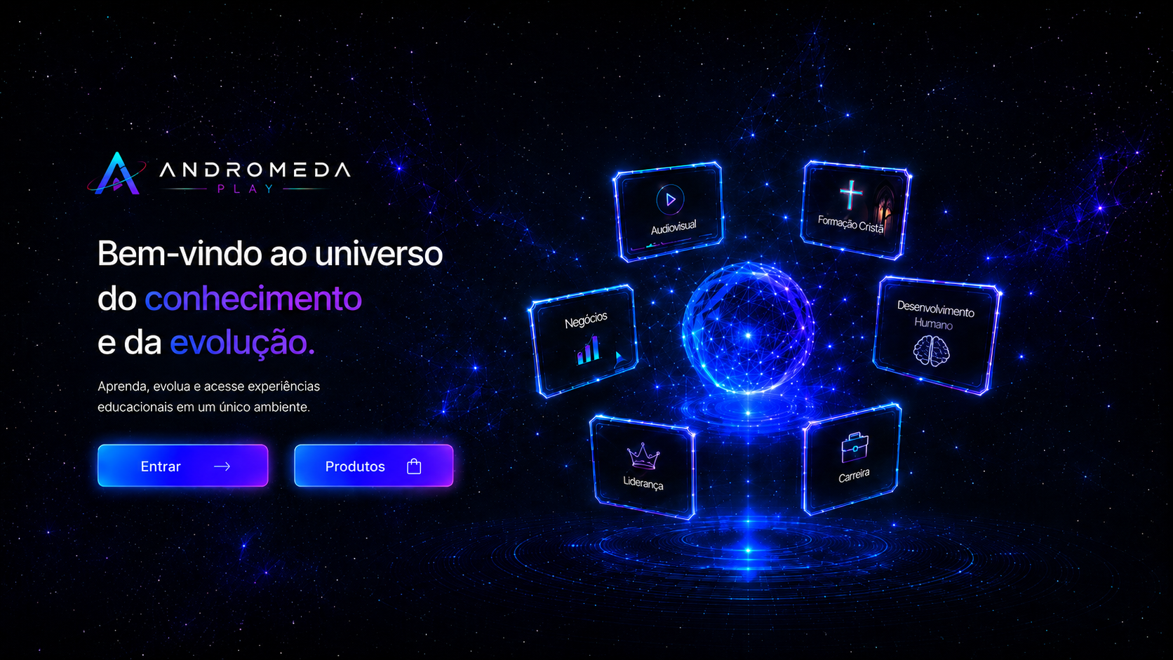 Andromeda Play - Bem-vindo ao universo do conhecimento e da evolução
