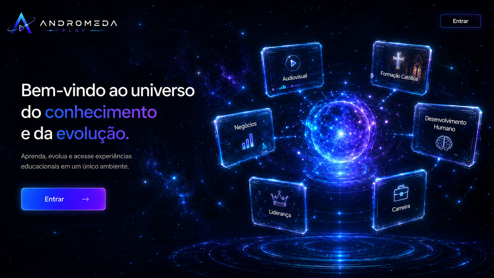 Andromeda Play - Bem-vindo ao universo do conhecimento e da evolução